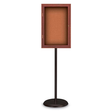United Visual Products Corkboard, Triple Door, Radius Frame, 72x36", Black/Pearl UV7005-BLACK-PEARL